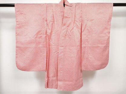 平和屋着物[]七五三 女の子 ３歳 祝着 三つ身 長襦袢(単衣)セット 鴛鴦舞花文 金彩 DABG3289ma