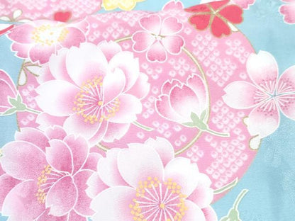 平和屋着物[]七五三 女の子 ３歳 祝着 三つ身 被布セット 花丸文 DABG3291ma