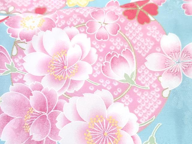 平和屋着物[]七五三 女の子 ３歳 祝着 三つ身 被布セット 花丸文 DABG3291ma
