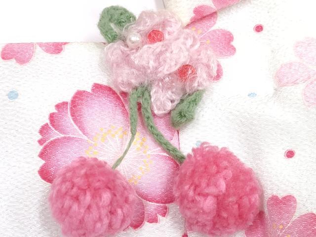 平和屋着物[]七五三 女の子 ３歳 祝着 三つ身 被布セット 花丸文 DABG3291ma