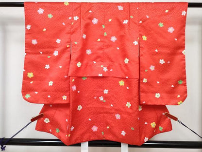 平和屋着物[]七五三 女の子 ３歳 祝着 三つ身 被布セット 舞花文 DABG3294ma