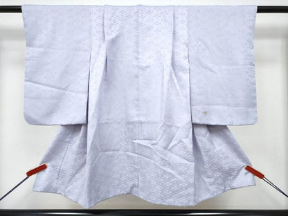 平和屋着物[]七五三　男の子　祝着・羽織セット　白藤色　松皮菱　宝尽くし菊松文　金彩　洗える着物　DABG3297ma