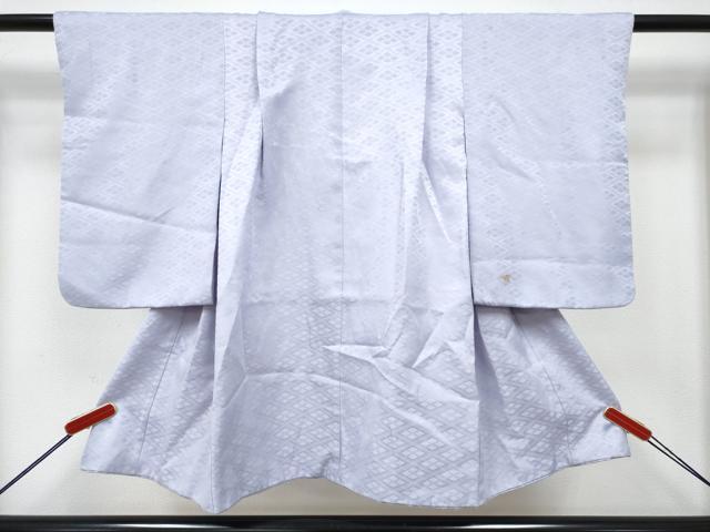 平和屋着物[]七五三　男の子　祝着・羽織セット　白藤色　松皮菱　宝尽くし菊松文　金彩　洗える着物　DABG3297ma