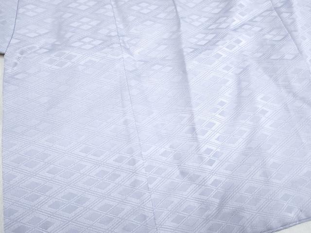 平和屋着物[]七五三　男の子　祝着・羽織セット　白藤色　松皮菱　宝尽くし菊松文　金彩　洗える着物　DABG3297ma
