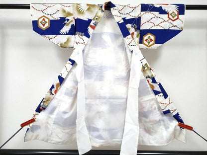 平和屋着物[]七五三　男の子　祝着・被布セット　飛鶴松文　DABG3299ma