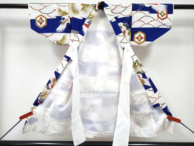 平和屋着物[]七五三　男の子　祝着・被布セット　飛鶴松文　DABG3299ma