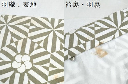 平和屋着物[]七五三　男の子　祝着・羽織セット　刺繍　鷹　鷲　亀甲花文　銀糸　洗える着物　DABG3300ma