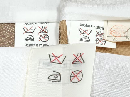 平和屋着物[]七五三　男の子　祝着・羽織・長襦袢(単衣)セット　飴色　龍　兜　飛鶴風景松文　金彩　DABG3306ma