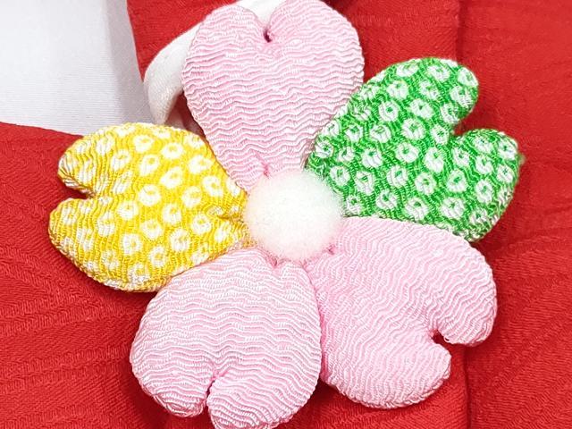 平和屋着物[]女の子　子供　ベビー着物　二部式　被布セット　花丸文　暈し染め　金彩　DABG3315ma