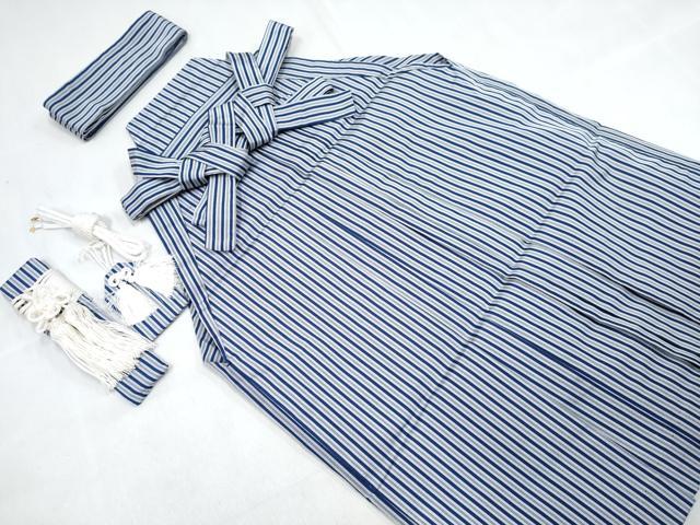 平和屋着物[]七五三　男の子　祝着・羽織・長襦袢(単衣)・行灯袴・セット　鷹　鷲　風景松文　金彩　DABG3367ma