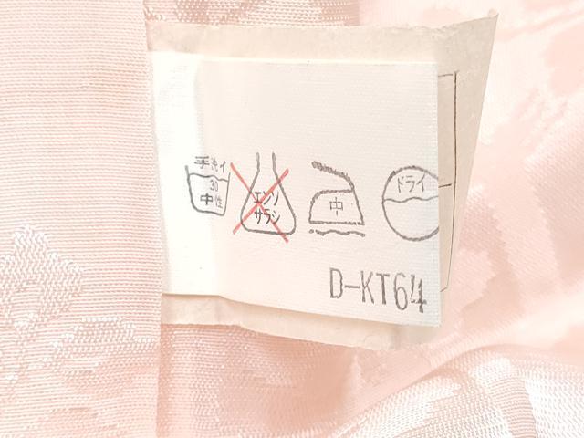 平和屋着物[]七五三　女の子　７歳　祝着　四つ身　襦袢(無双仕立て・半衿刺繍)セット　駒刺繍　雪輪花鳥文　金彩　洗える着物　DABG3424ma