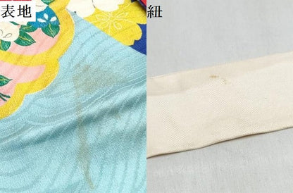 平和屋着物[]アンティーク　大正ロマン　七五三　女の子　３歳　祝着　草花文　逸品　DABG3452ma
