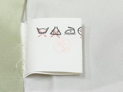 平和屋着物[]七五三　女の子　３歳　祝着　三つ身　飛鶴檜扇花文　暈し染め　銀彩　逸品　DABG3468ma