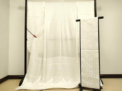 平和屋本店●掛下・帯セット　打掛　和装　婚礼　花嫁　結婚式　神社挙式　紗綾形地紋　胴抜き仕立て　逸品　DABG3564du