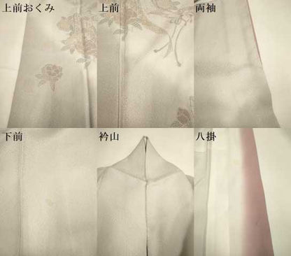 平和屋着物▼中国三大刺繍　スワトウ刺繍　汕頭刺繍　相良刺繍　総刺繍　訪問着　御所車花文　暈し染め　正絹　逸品　DABG3575du