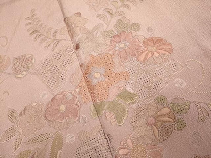 平和屋着物▼中国三大刺繍　スワトウ刺繍　汕頭刺繍　総刺繍　訪問着　辻が花　正絹　逸品　DABG3599du