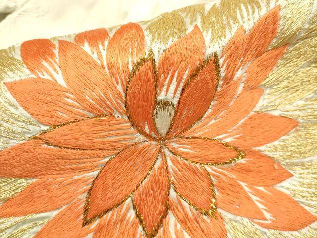平和屋本店●色打掛　お引きずり　和装　婚礼　結婚式　花嫁　神社挙式　総刺繍　飛鶴花文　金銀糸　逸品　DABG3603du