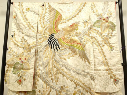 平和屋本店●色打掛　お引きずり　和装　婚礼　結婚式　花嫁　神社挙式　総刺繍　鳳凰桐文　金銀糸　逸品　DABG3604du