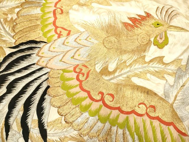平和屋本店●色打掛　お引きずり　和装　婚礼　結婚式　花嫁　神社挙式　総刺繍　鳳凰桐文　金銀糸　逸品　DABG3604du