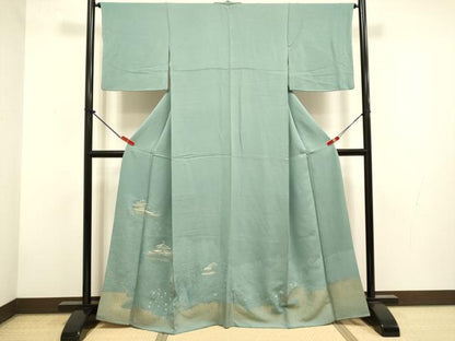 平和屋着物▼豪華色留袖　刺繍　寿光織　平安の風　金糸　正絹　逸品　DABG3622du