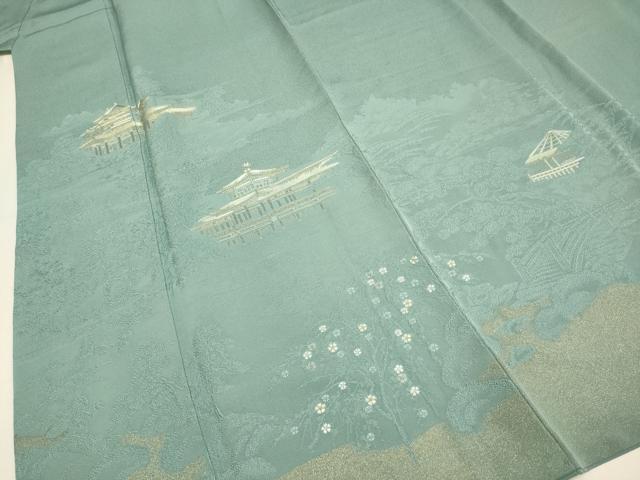 平和屋着物▼豪華色留袖　刺繍　寿光織　平安の風　金糸　正絹　逸品　DABG3622du