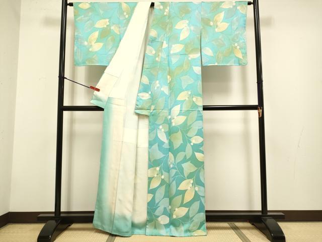 平和屋着物●上質な小紋　南天文　地紋起こし　正絹　逸品　DABG3629du