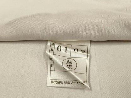 平和屋着物▼訪問着　総刺繍　短冊花文　正絹　逸品　DABG3634du
