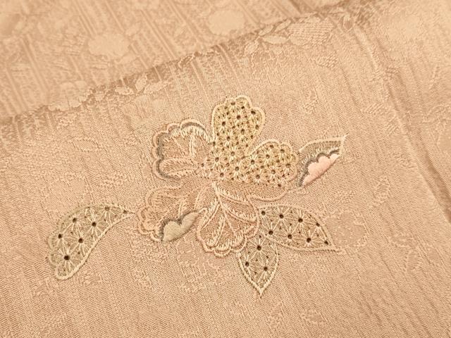 平和屋着物▼中国三大刺繍　スワトウ刺繍　汕頭刺繍　総刺繍　色留訪問着　辻が花　正絹　逸品　DABG3716du