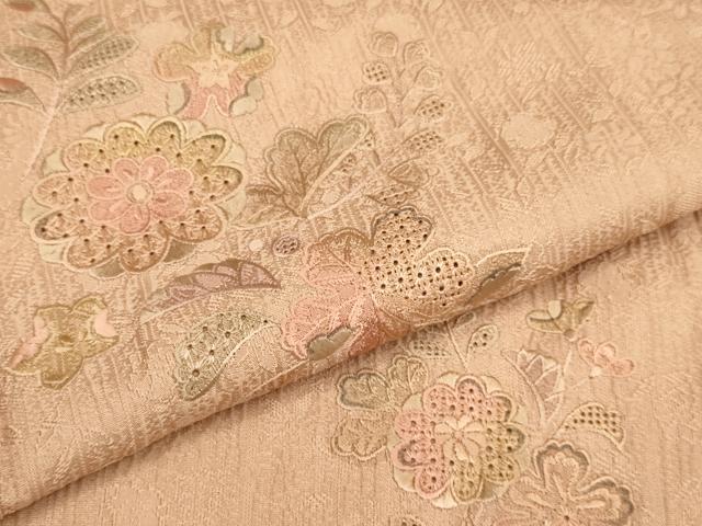 平和屋着物▼中国三大刺繍　スワトウ刺繍　汕頭刺繍　総刺繍　色留訪問着　辻が花　正絹　逸品　DABG3716du