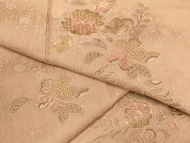 平和屋着物▼中国三大刺繍　スワトウ刺繍　汕頭刺繍　総刺繍　色留訪問着　辻が花　正絹　逸品　DABG3716du