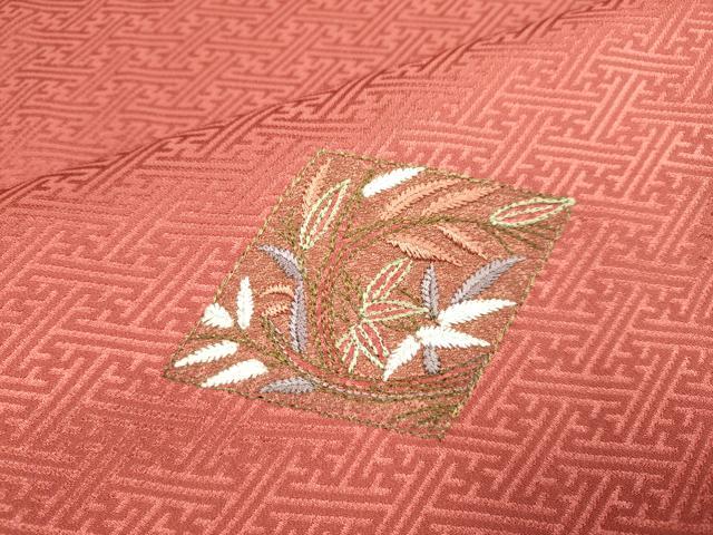 平和屋着物▼訪問着　総刺繍　松竹梅　金糸　正絹　逸品　DABG3745du