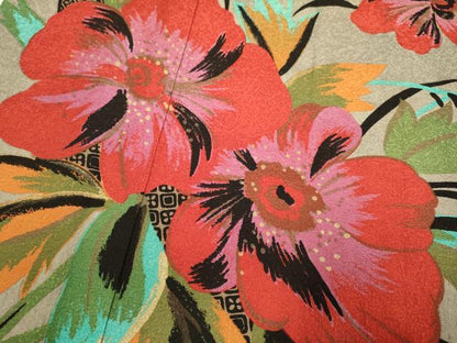 平和屋着物●ファッションデザイナー　MICHIKO LONDON　コシノミチコ　振袖　草花文　金彩　正絹　逸品　DABG3747du