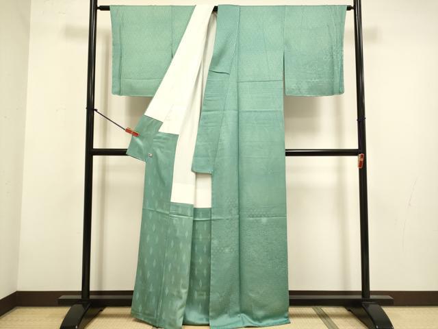 平和屋着物▼訪問着　洋花文　さが美扱い　正絹　逸品　DABG3758du