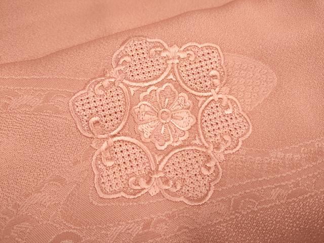 平和屋着物▼中国三大刺繍　スワトウ刺繍　汕頭刺繍　総刺繍　無地絵羽訪問着　正倉院花文　正絹　逸品　DABG3768du