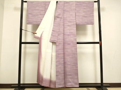 平和屋着物▼虹色創家　本郷大田子　小紋　霞文　暈し染め　正絹　逸品　DABG3776du