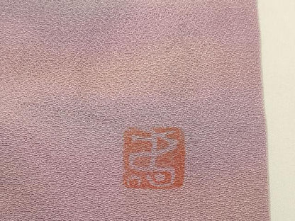 平和屋着物▼虹色創家　本郷大田子　小紋　霞文　暈し染め　正絹　逸品　DABG3776du