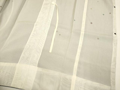 平和屋着物▽道行コート　スリーシーズン　春夏秋　塵除け　無双　紗袷　紗×紗　水玉　正絹　逸品　DABG3804du