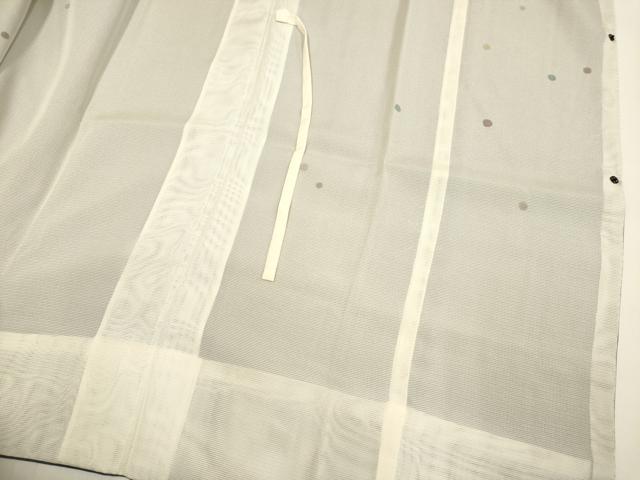 平和屋着物▽道行コート　スリーシーズン　春夏秋　塵除け　無双　紗袷　紗×紗　水玉　正絹　逸品　DABG3804du
