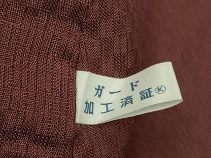 平和屋着物▽十日町 名門青柳謹製 櫛引織 赤城紬 草木染 道中着 スリーシーズン 春夏秋 塵除け 間道 草木染 証紙付き 正絹 逸品 DABG3805du