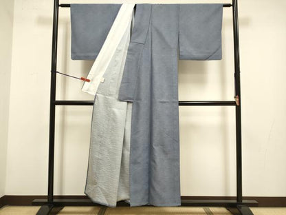 平和屋着物▽江戸小紋　単衣　鮫小紋柄　さんび謹製　洗える着物　DABG3831du