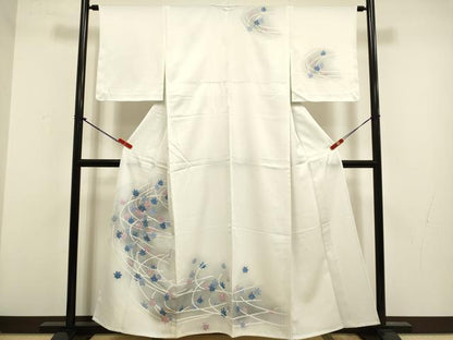 平和屋着物▽訪問着　単衣　楓文　暈し染め　さんび謹製　洗える着物　DABG3840du