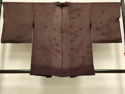 平和屋着物▽羽織　スリーシーズン　春夏秋　塵除け　無双　紗袷　紗×紗　草花文　正絹　逸品　DABG3862du