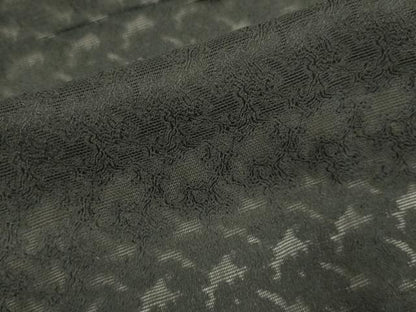 平和屋着物▽羽織　スリーシーズン　春夏秋　塵除け　抽象文様　黒地　正絹　逸品　DABG3869du