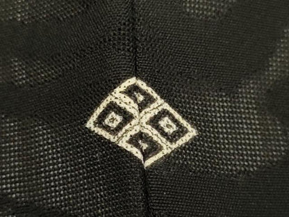 平和屋着物▽羽織　スリーシーズン　春夏秋　塵除け　流水紋紗　黒地　正絹　逸品　DABG3870du
