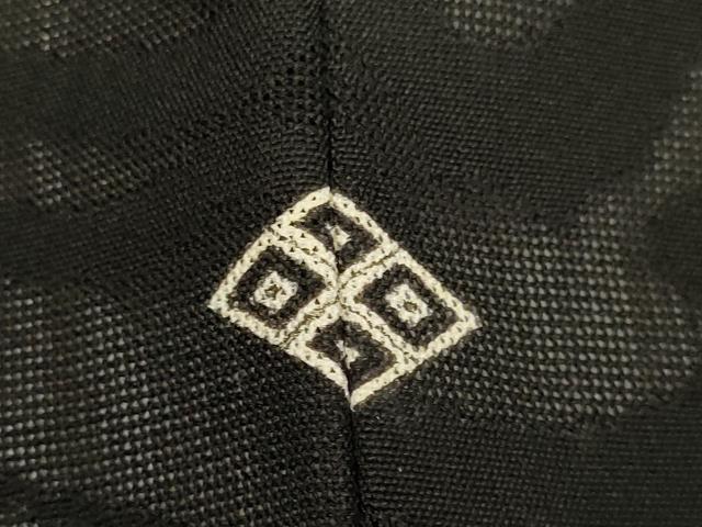 平和屋着物▽羽織　スリーシーズン　春夏秋　塵除け　流水紋紗　黒地　正絹　逸品　DABG3870du