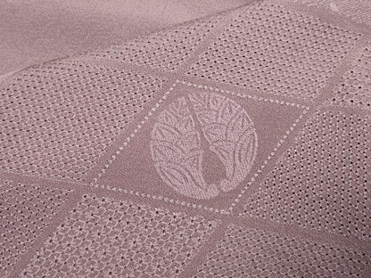 平和屋着物▼中国三大刺繍　スワトウ刺繍　汕頭刺繍　総刺繍　無地絵羽訪問着　花菱文　濃色　正絹　逸品　DABG3876du