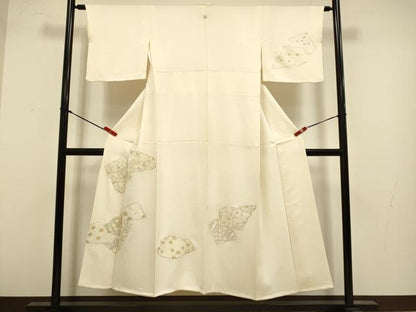 平和屋着物▼訪問着　総刺繍　宝尽くし吉祥文　金銀糸　正絹　逸品　DABG3883du