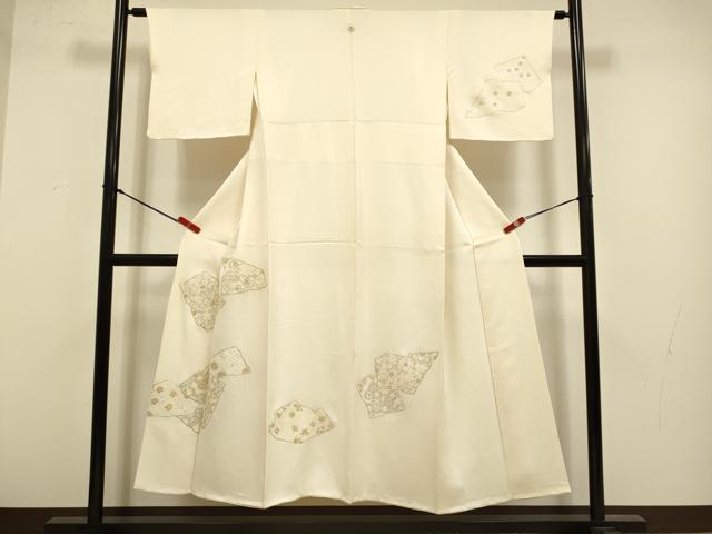 平和屋着物▼訪問着　総刺繍　宝尽くし吉祥文　金銀糸　正絹　逸品　DABG3883du