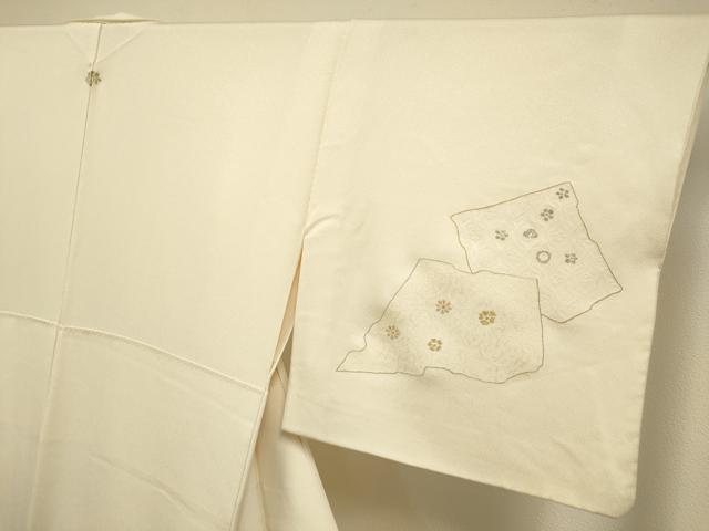 平和屋着物▼訪問着　総刺繍　宝尽くし吉祥文　金銀糸　正絹　逸品　DABG3883du