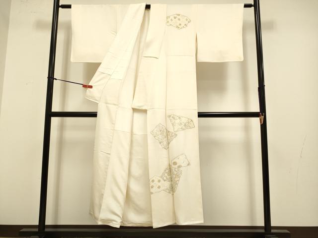 平和屋着物▼訪問着　総刺繍　宝尽くし吉祥文　金銀糸　正絹　逸品　DABG3883du